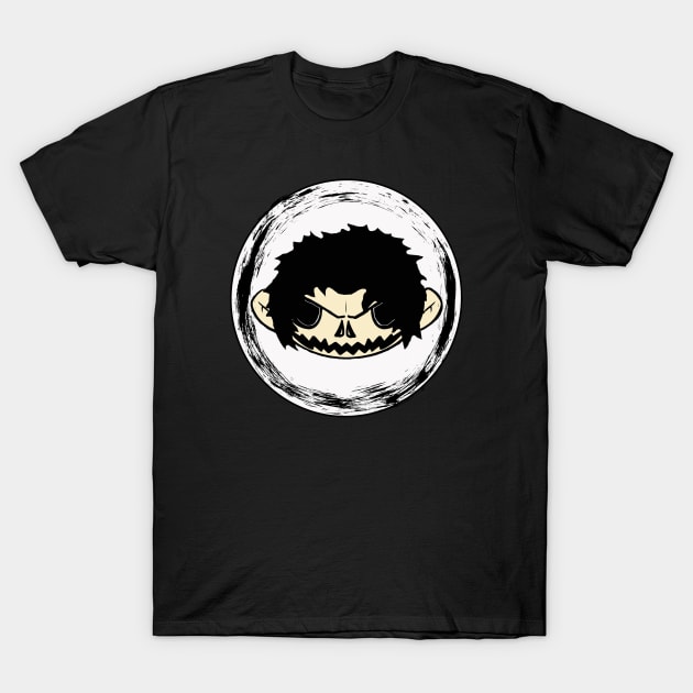Creepy Black Eye Kid T-Shirt by Never Dull